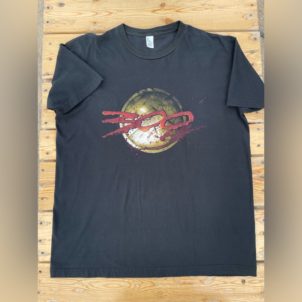 300 Movie ‘For Sparta’ Vintage Promo Shirt SZ XL 2007 Print Warner Bros